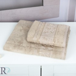 Bambusz frottír törölköző bézs
