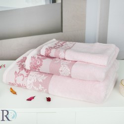 Alania rózsaszín Frottír törölköző MIKROFELHŐ