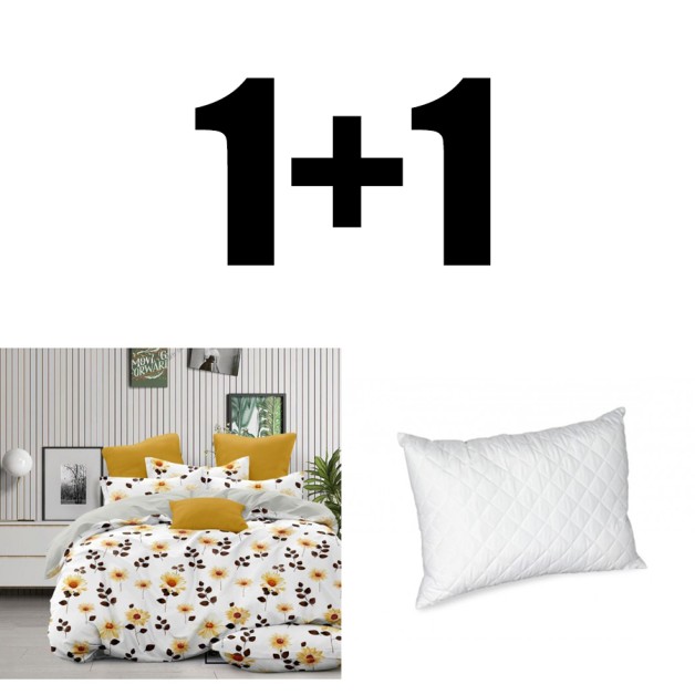 Dupla ágynemű Summer mikroszatén + párna