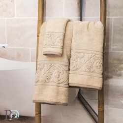 Frottír törölköző Mihaella bézs 50/90