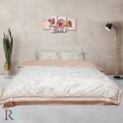 Prémium minőségű finom pamut ágynemű Marble Beige