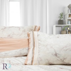 Prémium minőségű finom pamut ágynemű Marble Beige