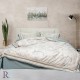 Prémium minőségű finom pamut ágynemű Marble Aqua