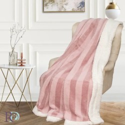 Puha és pehelyszerű takaró Stripes Pink