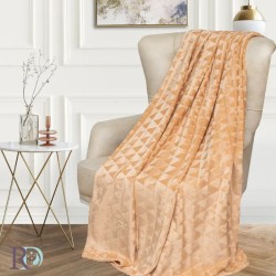 Puha és pehelyszerű takaró Triangles Beige