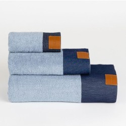 Frottír törölköző Denim 70/140 kék