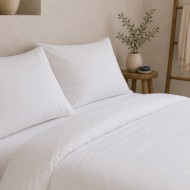 Fehér hotel ágynemű pamut perkálból