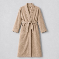 Luxus fürdőköpeny dizájner gallérral Tokyo beige