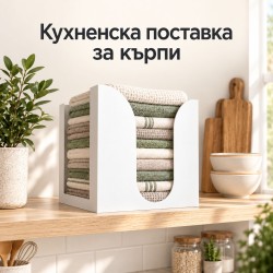 Fehér műanyag konyhai törölközőtartó