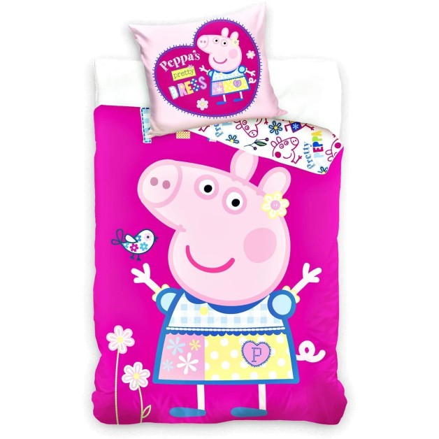 Rózsaszín Peppa malac gyerek ágynemű